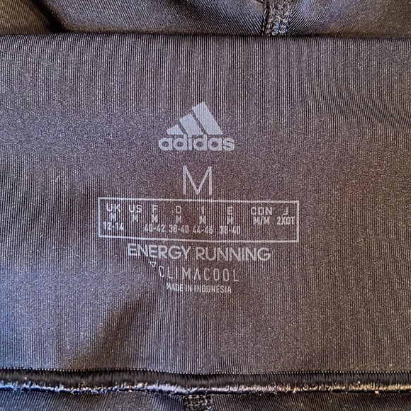 Adidas how we do 7/8 tight leggings black reflective tabs mesh details medium - Picture 8 of 12